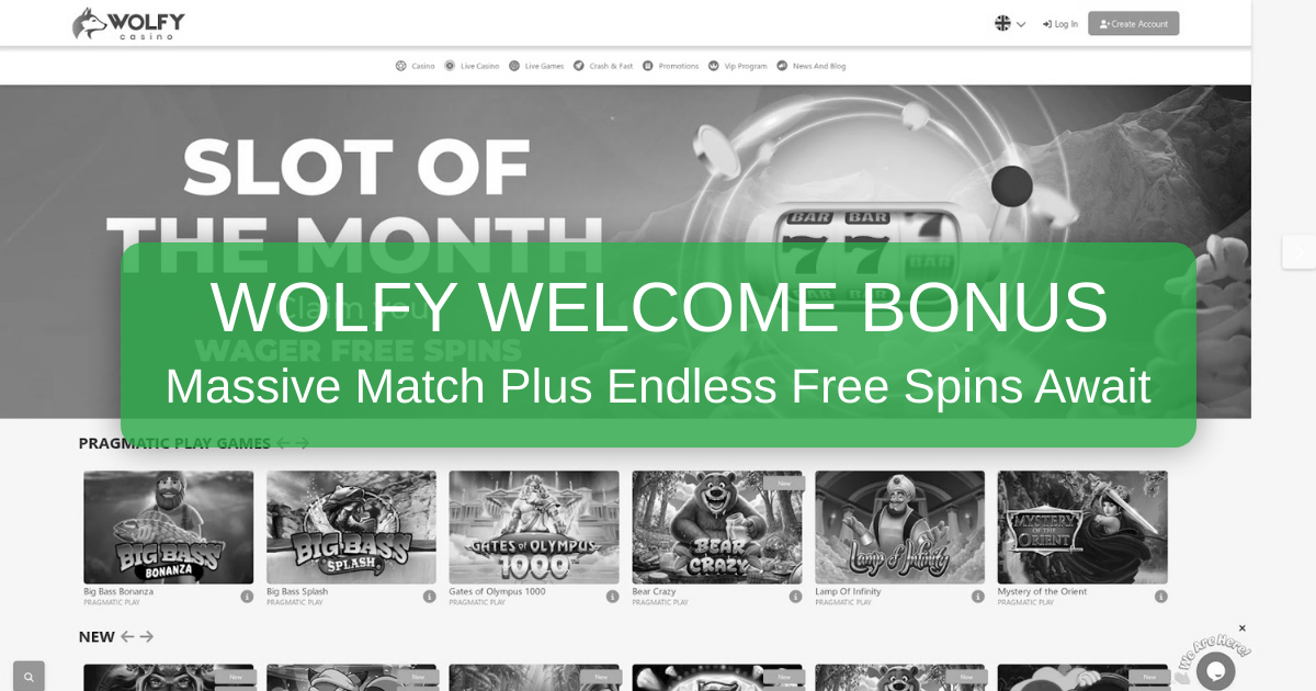 Wolfy Casino welcome bonus